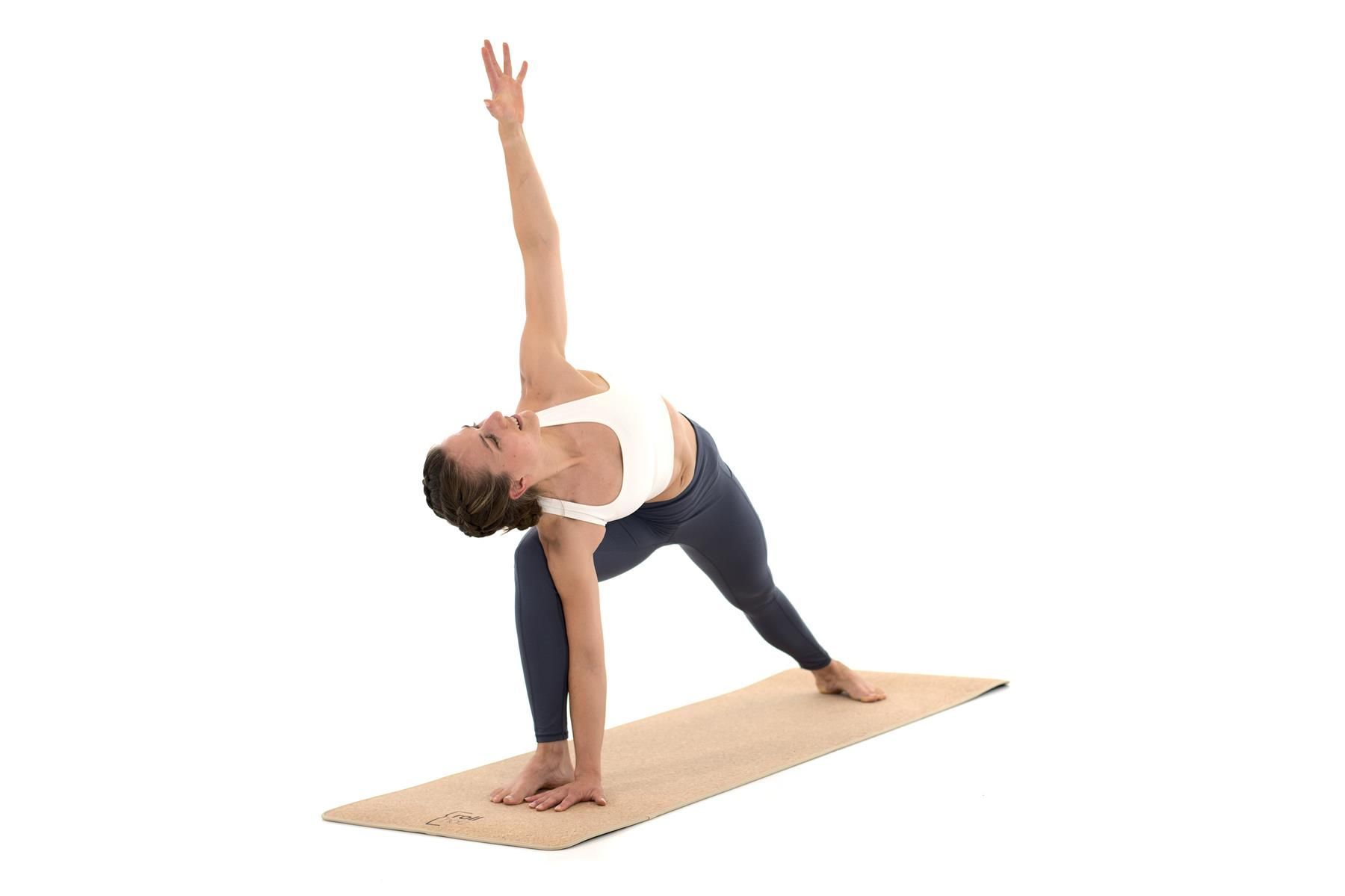 rollholz Yogamatte aus Kork 185 x 61 x 0,6 cm
