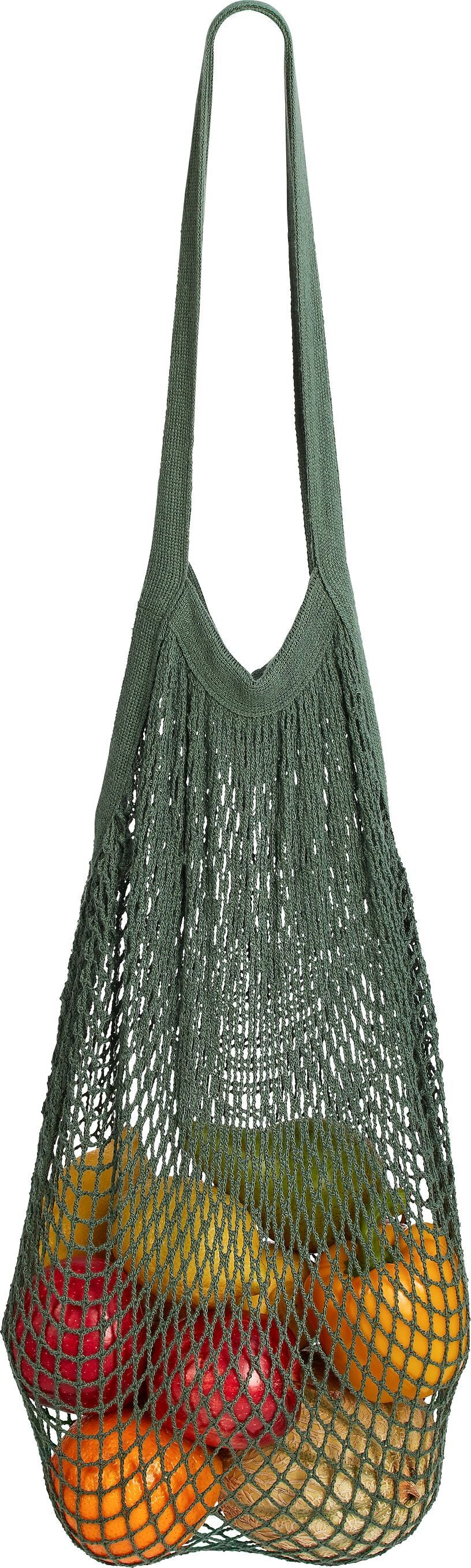 NET NETZTASCHE GOTS GRUEN 37X65CM - Grün / B: 37.0 cm x T: 37.0 cm x H: 65.0 cm