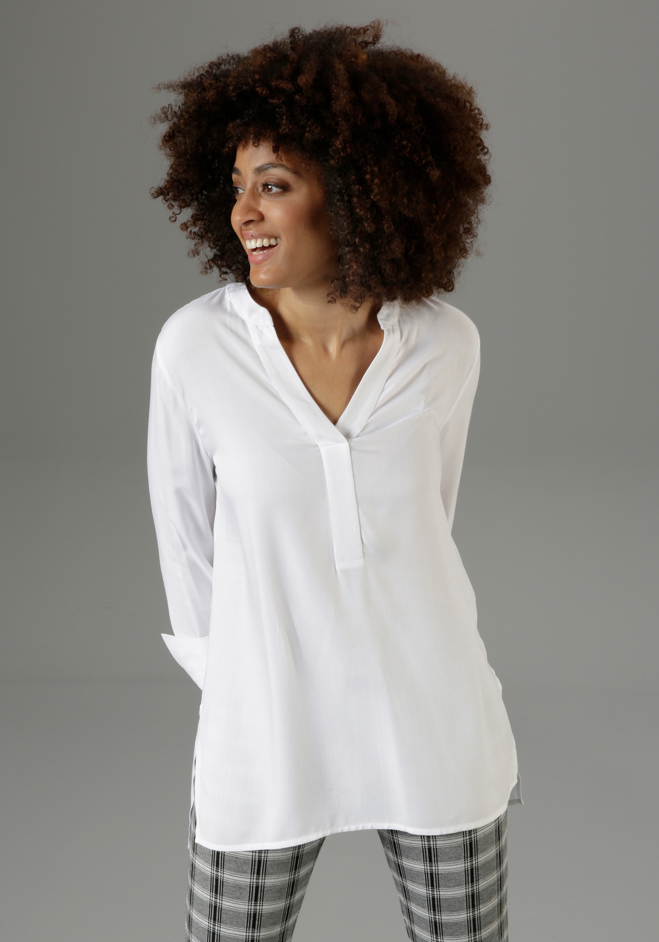 Aniston SELECTED Longbluse , mit extra-langen Manschetten