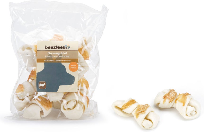 Beeztees kauwknoop kip 8 cm 6 stuks