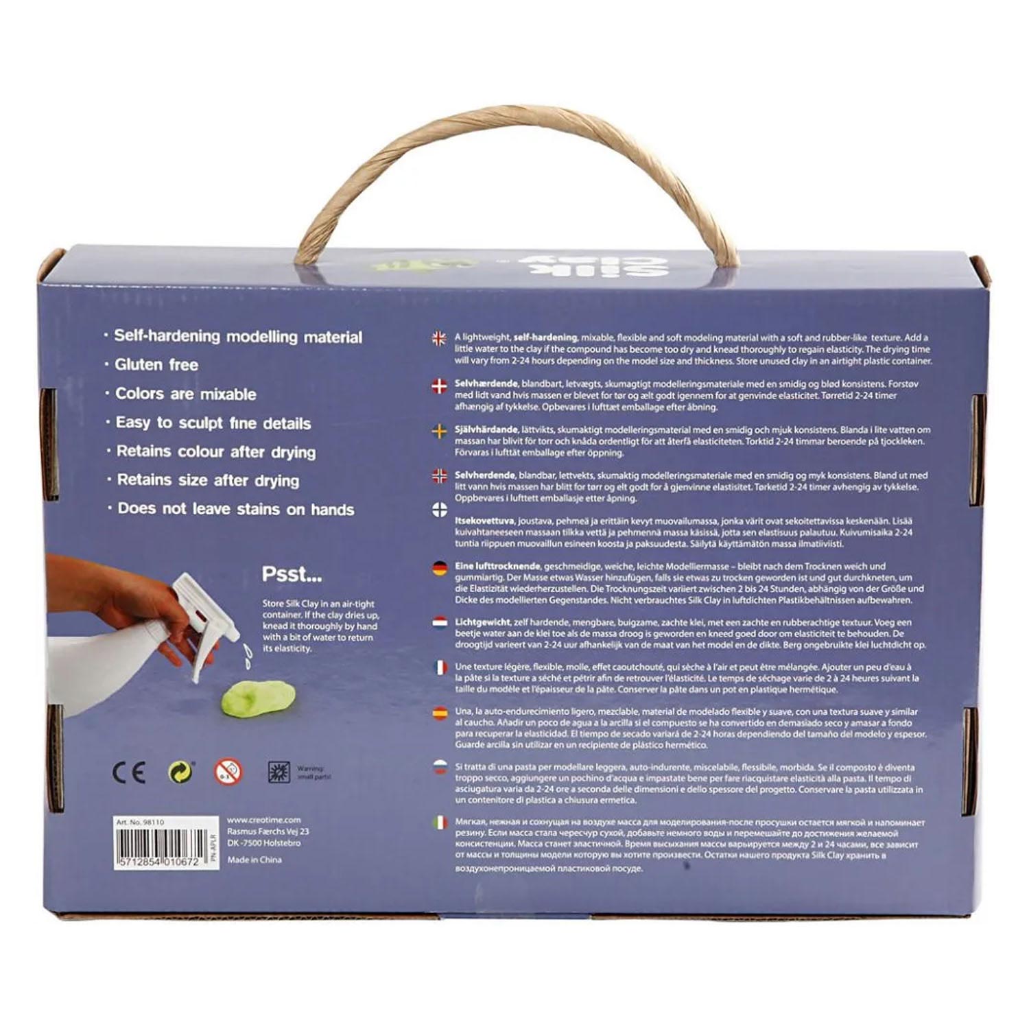 Silk Clay Set met 28 potjes en Gereedschap