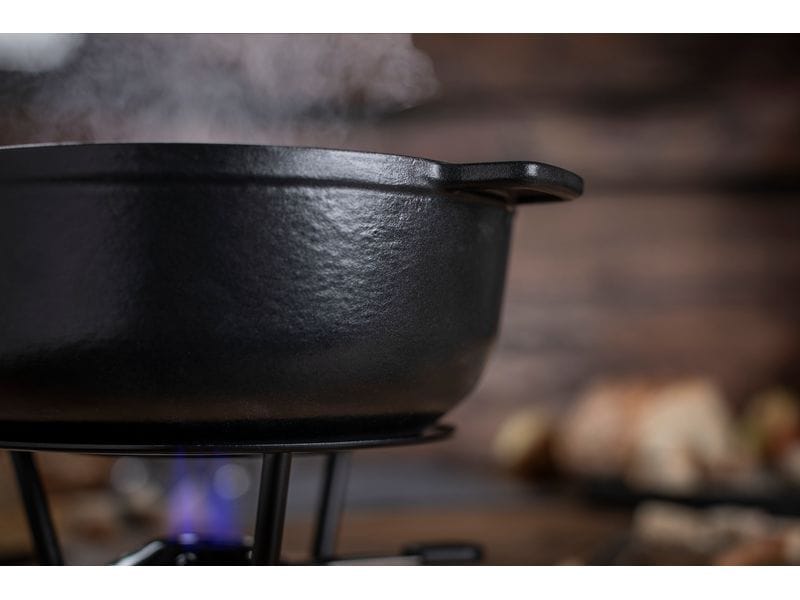 Kuhn Rikon Fondue-Caquelon mit Gegengriff Schwarz Fonduepfanne