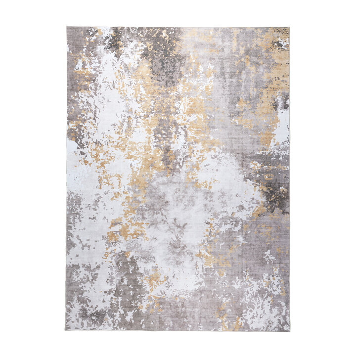 Modern vloerkleed - Sarge Taupe/Geel