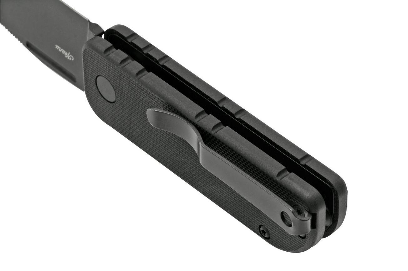 Black Fox NU-BOWIE, Black D2 Blade, Black G10 zakmes