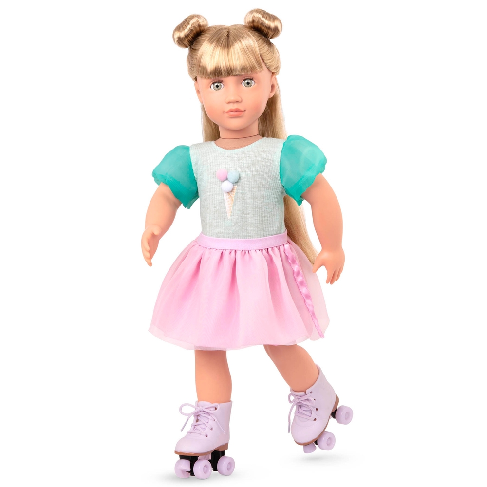 Our Generation Eiscreme-Outfit mit Schlittschuhen