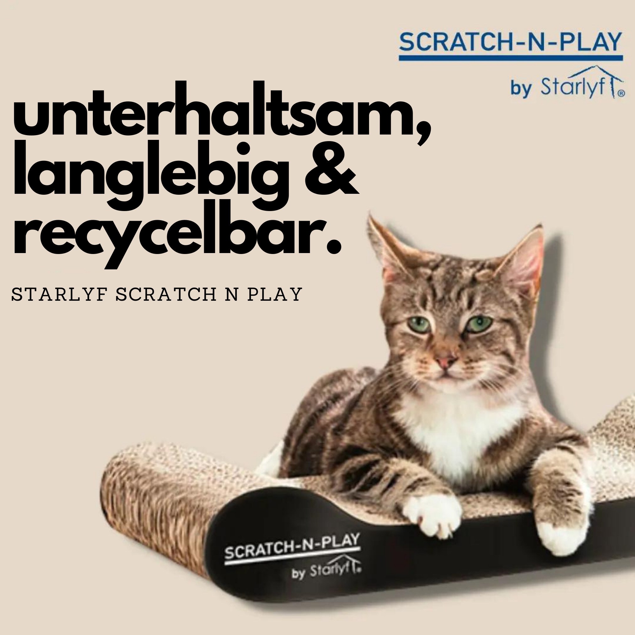 Best Direct® Katzen Kratzpappe - Kratzmatte, Pappe, Katze Scratch N Play