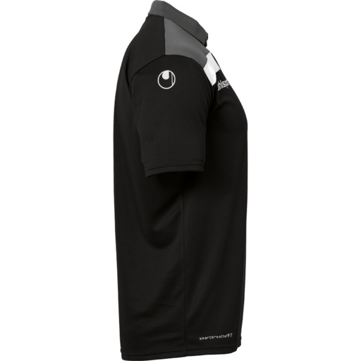 Camisa polo Offense 23 preta/antracite/branca Uhlsport