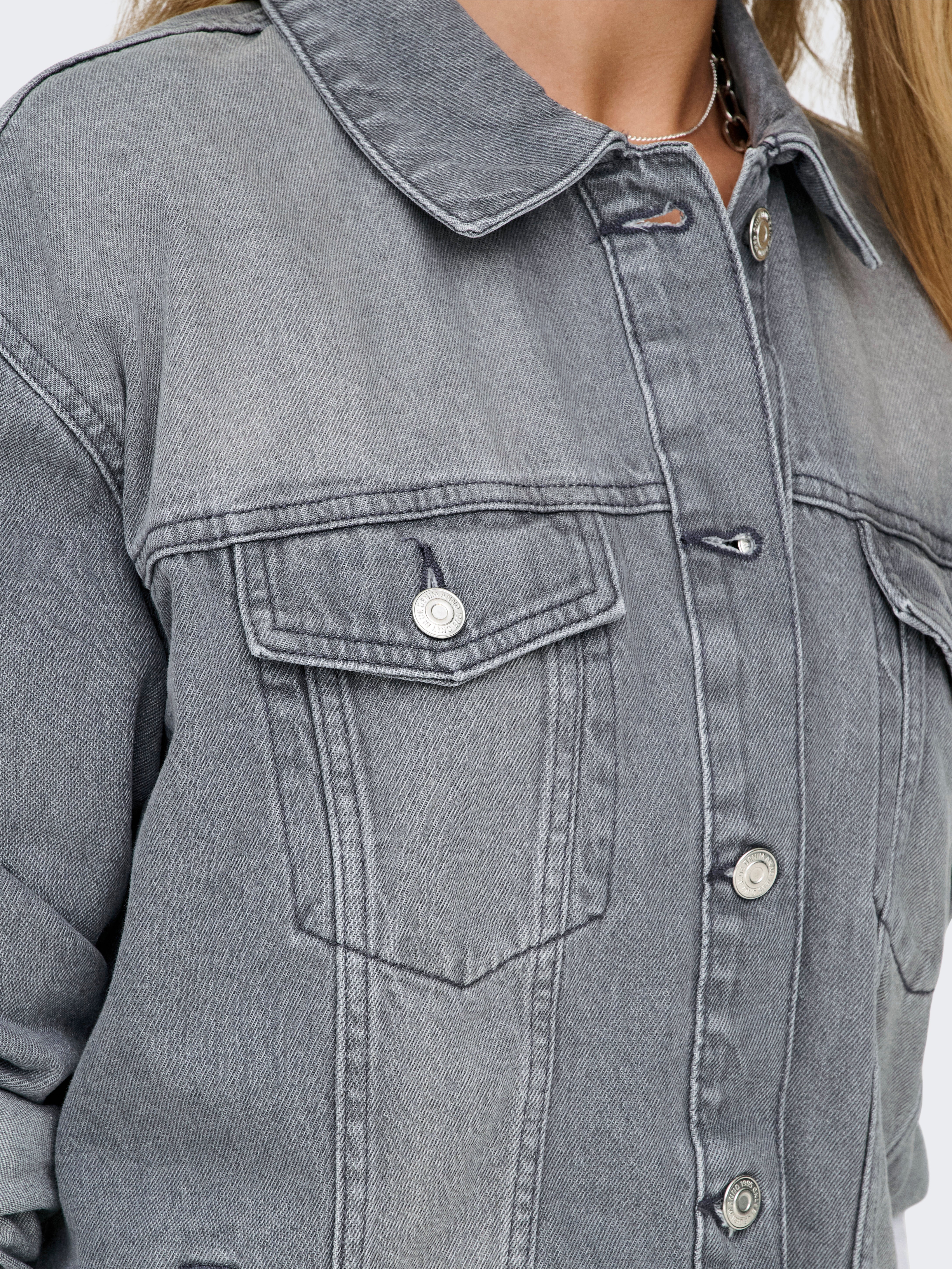 ONLOCEAN Jeansjacke Medium Grey Denim