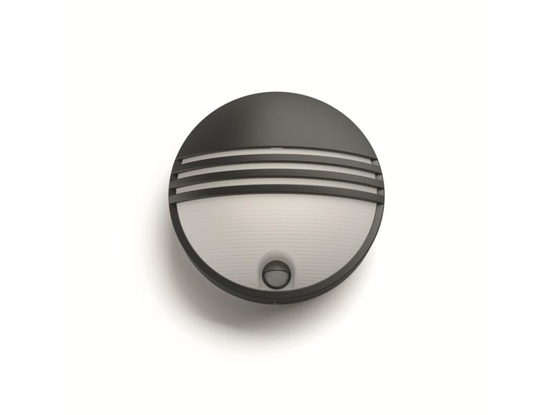 Philips myGarden Wandleuchte Yarrow, 600 lm, Schwarz   Sens LED-Wandleuchte für den Aussenbereich, 1x 6 W