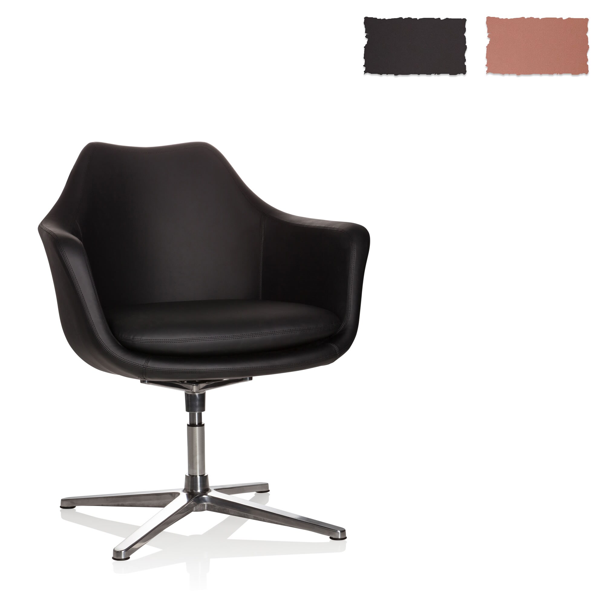 Loungesessel ARTEMIA Kunstleder mit Armlehnen hjh OFFICE