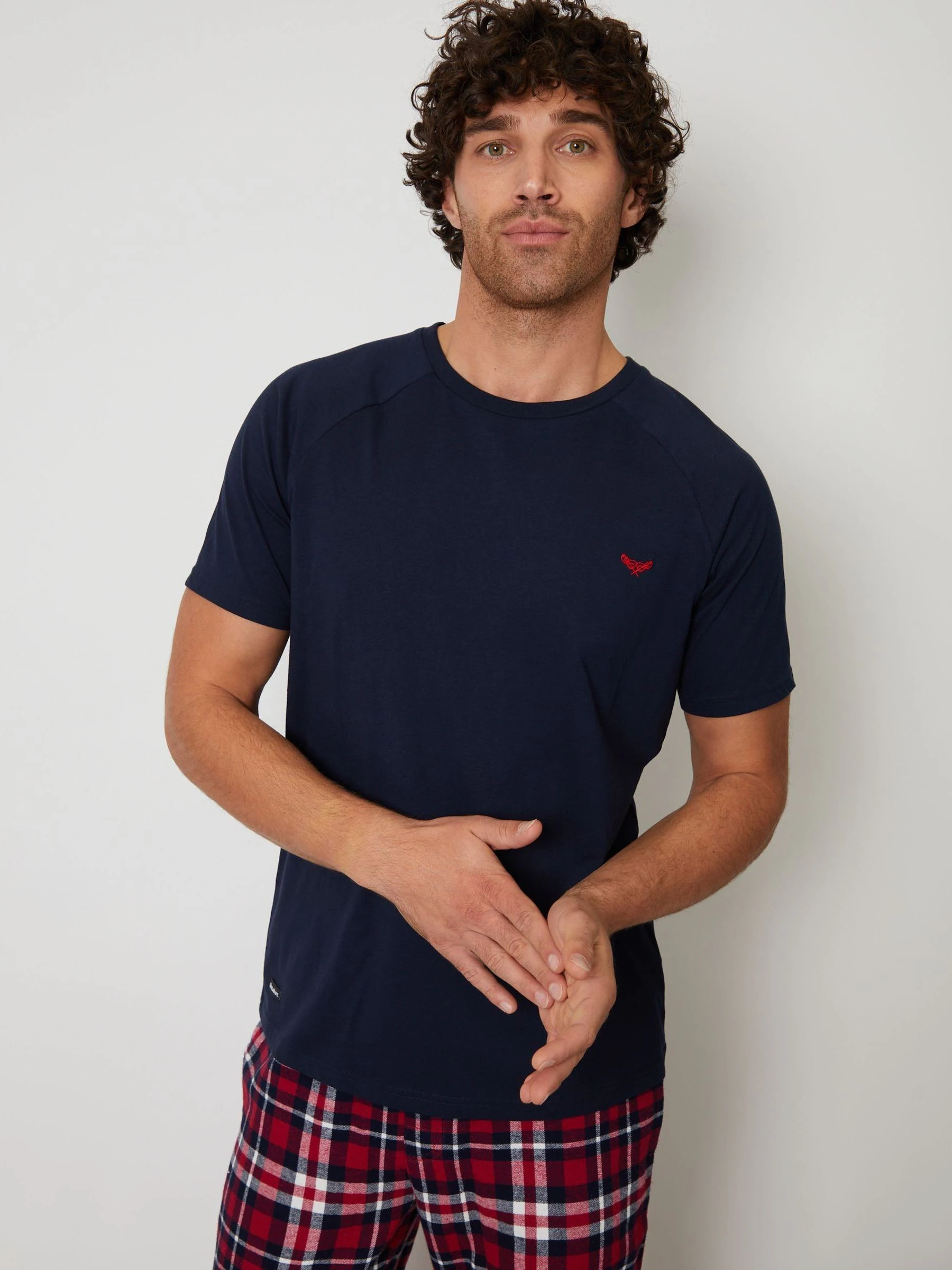 Donkerblauw - Threadbare pyjamaset
