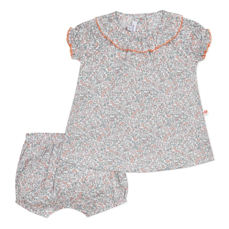 Ensemble en coton à imprimé Liberty naissance Absorba Aucune nuance