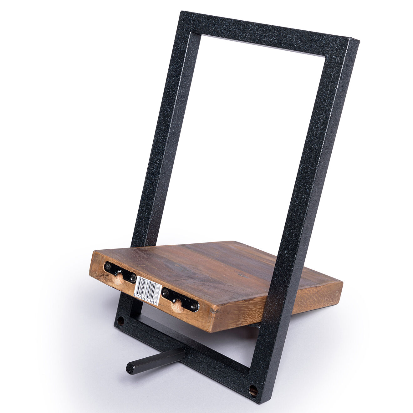 Macabane Étagère murale métal XS Alida noir/marron - 20x25x35 cm