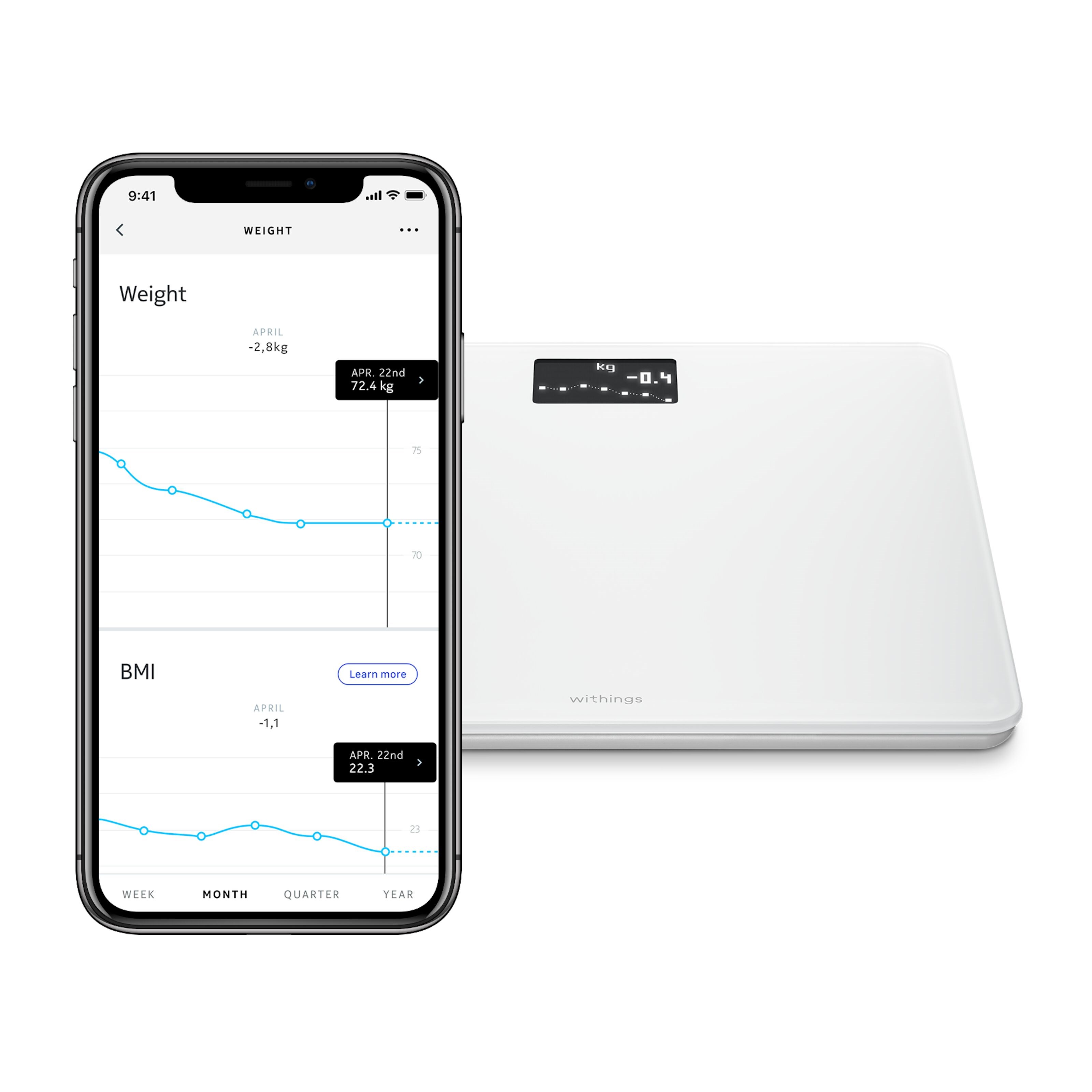 Withings Body Personvekt med wifi Hvit