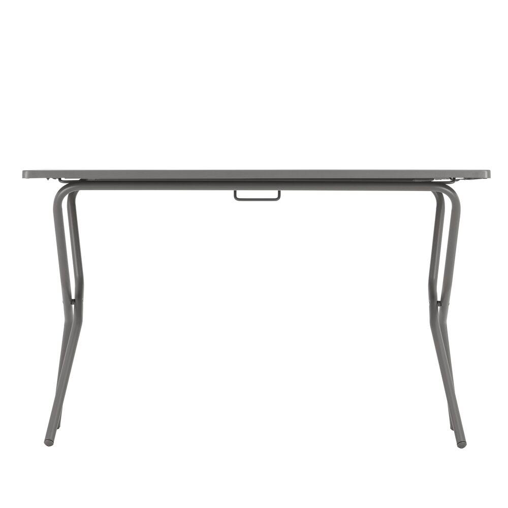 Faltbarer Gartentisch 120*70*72cm Balcony Stahl Grau Titane