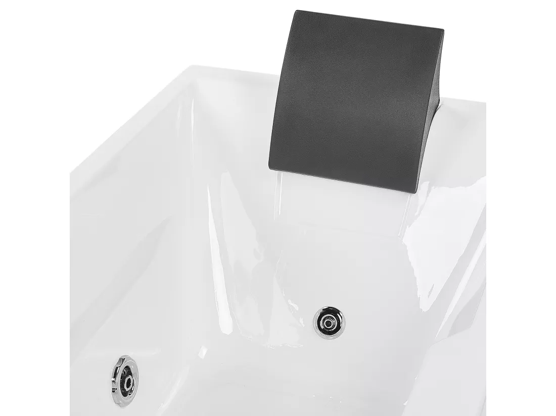 Baignoire balnéo angle droit blanche 169 x 81 cm ARTEMISA