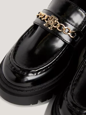 Mocassins com sola grossa escovada