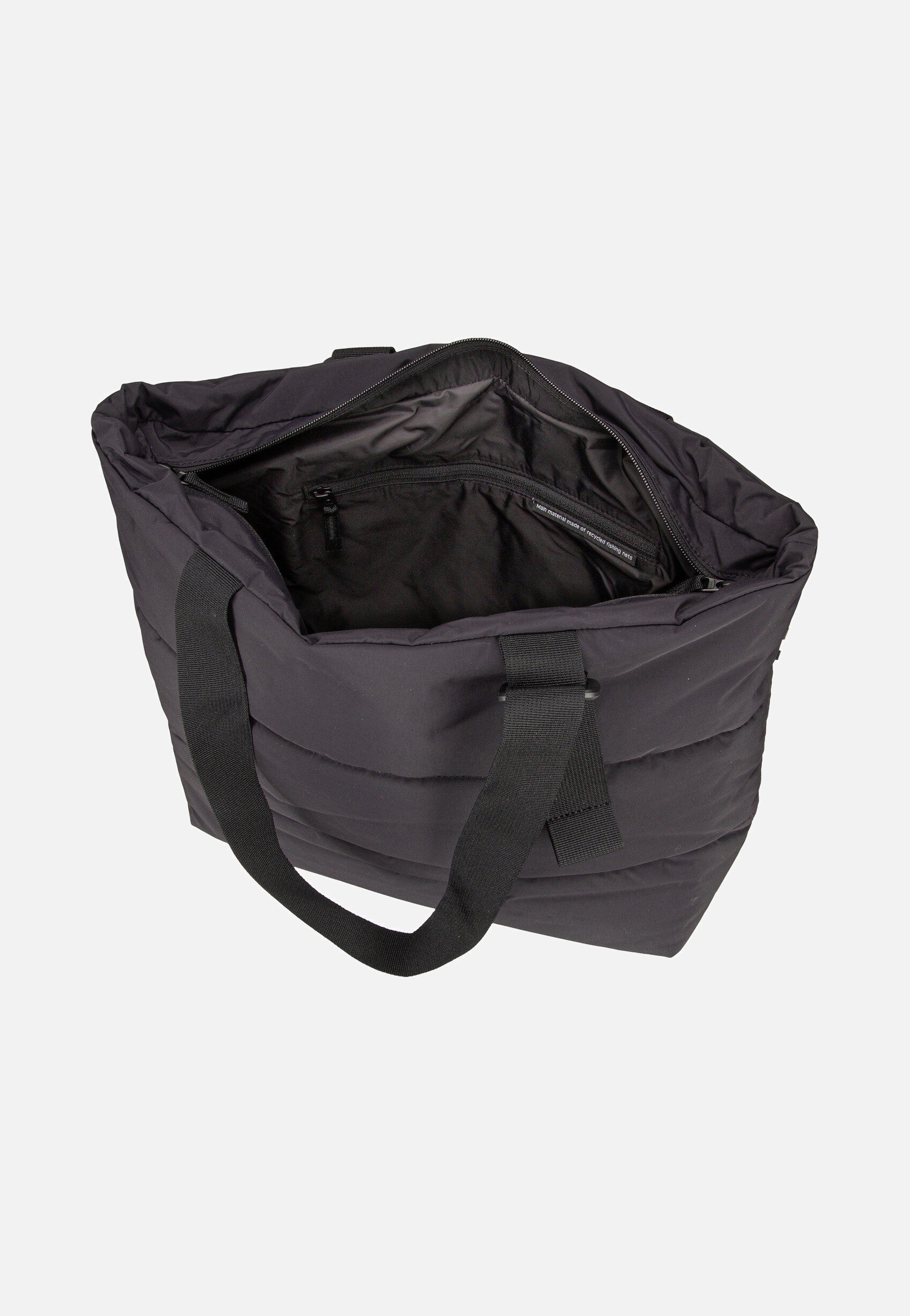 Puffer Tote Bag Monochrome Black - Shopper