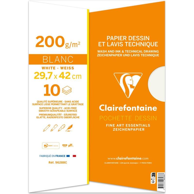 Dessin Technique pochette 10F A3 160g