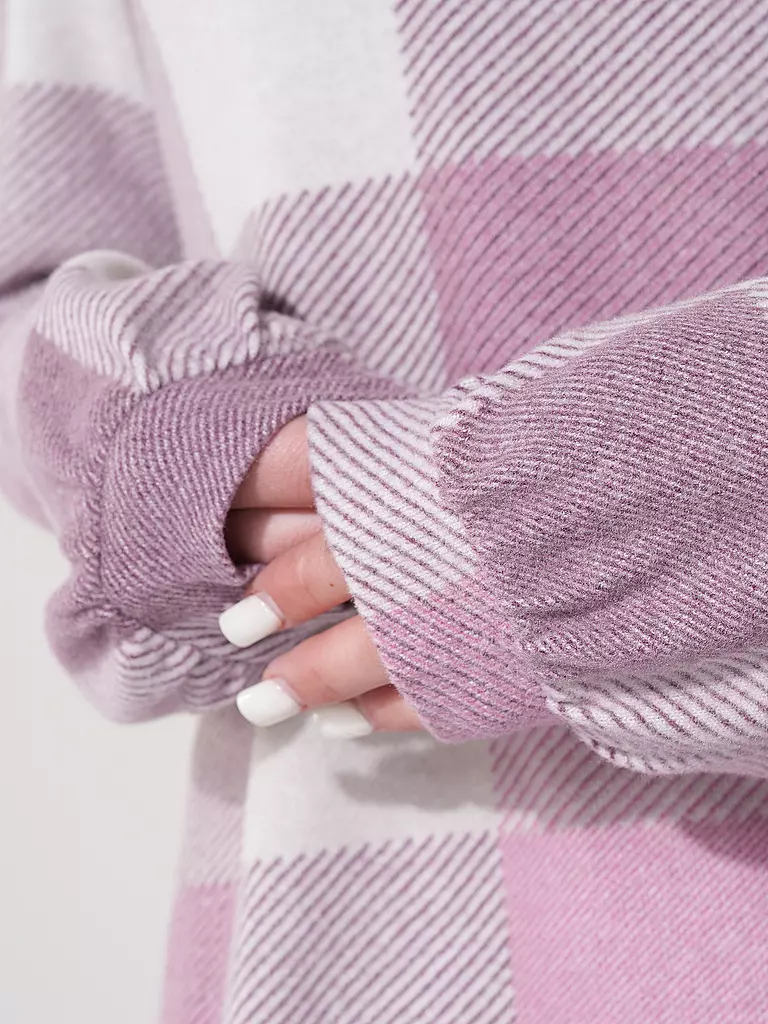 TOM TAILOR Langarmshirt COSY CHECK beere