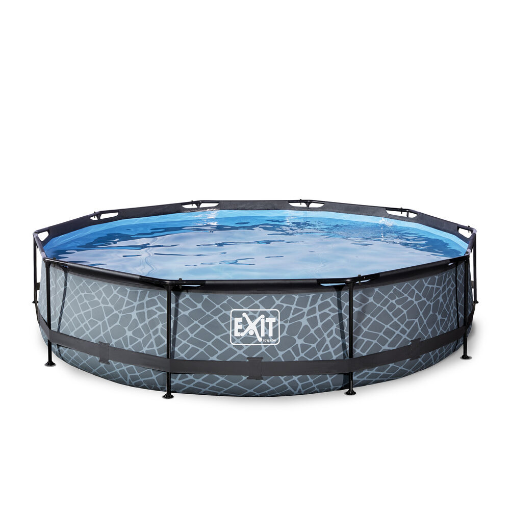 Exit Stone Rond - Zwembad - Stone - 32x36x76 cm - 300 cm