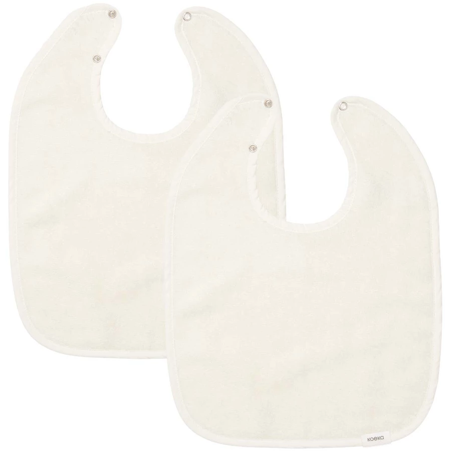 koeka Lätzchen 2-pack Dijon Daily Weiß