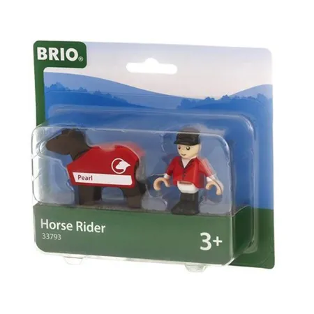 BRIO Pferd mit Reiter, 3-teilig