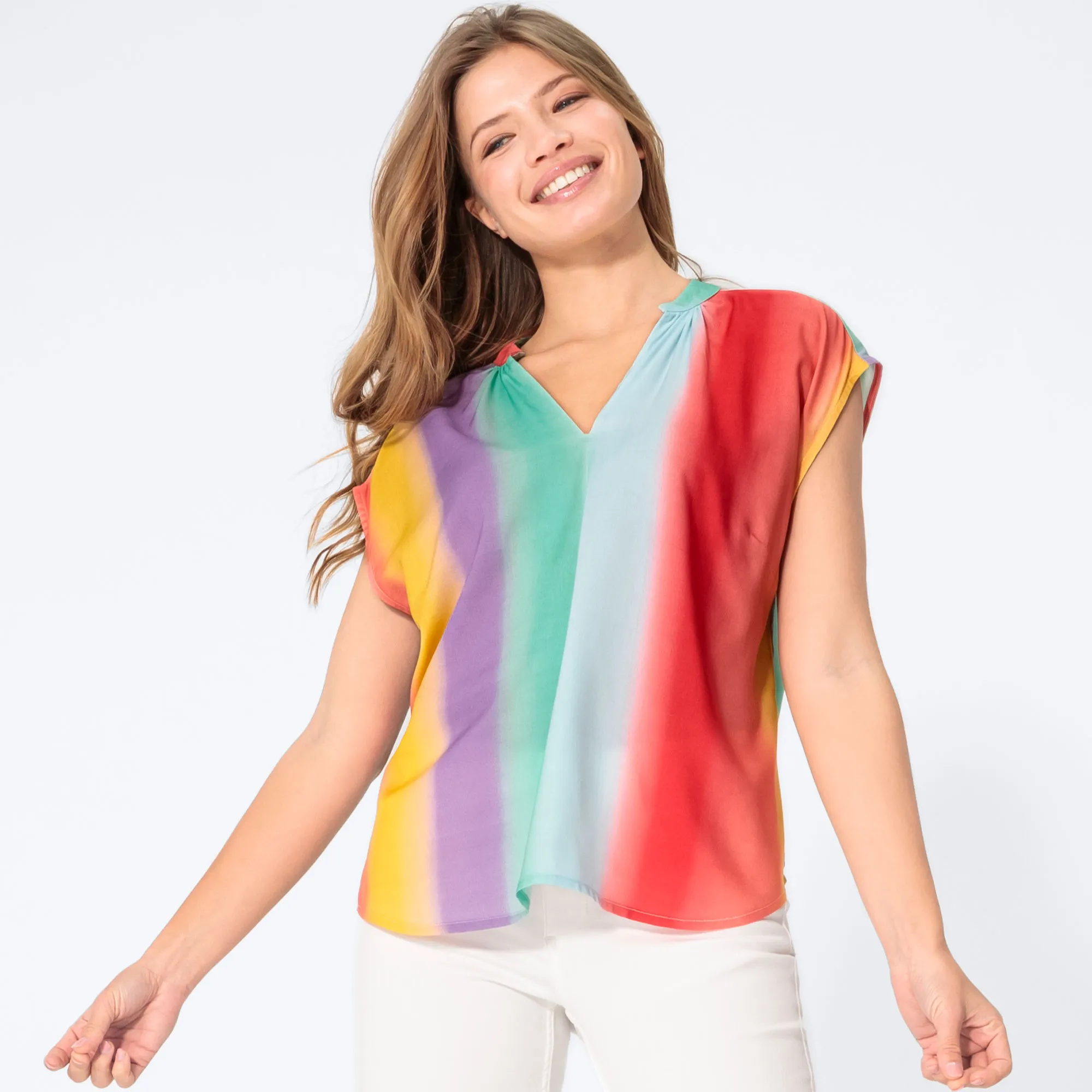 Damen-Bluse mit Farbverlauf