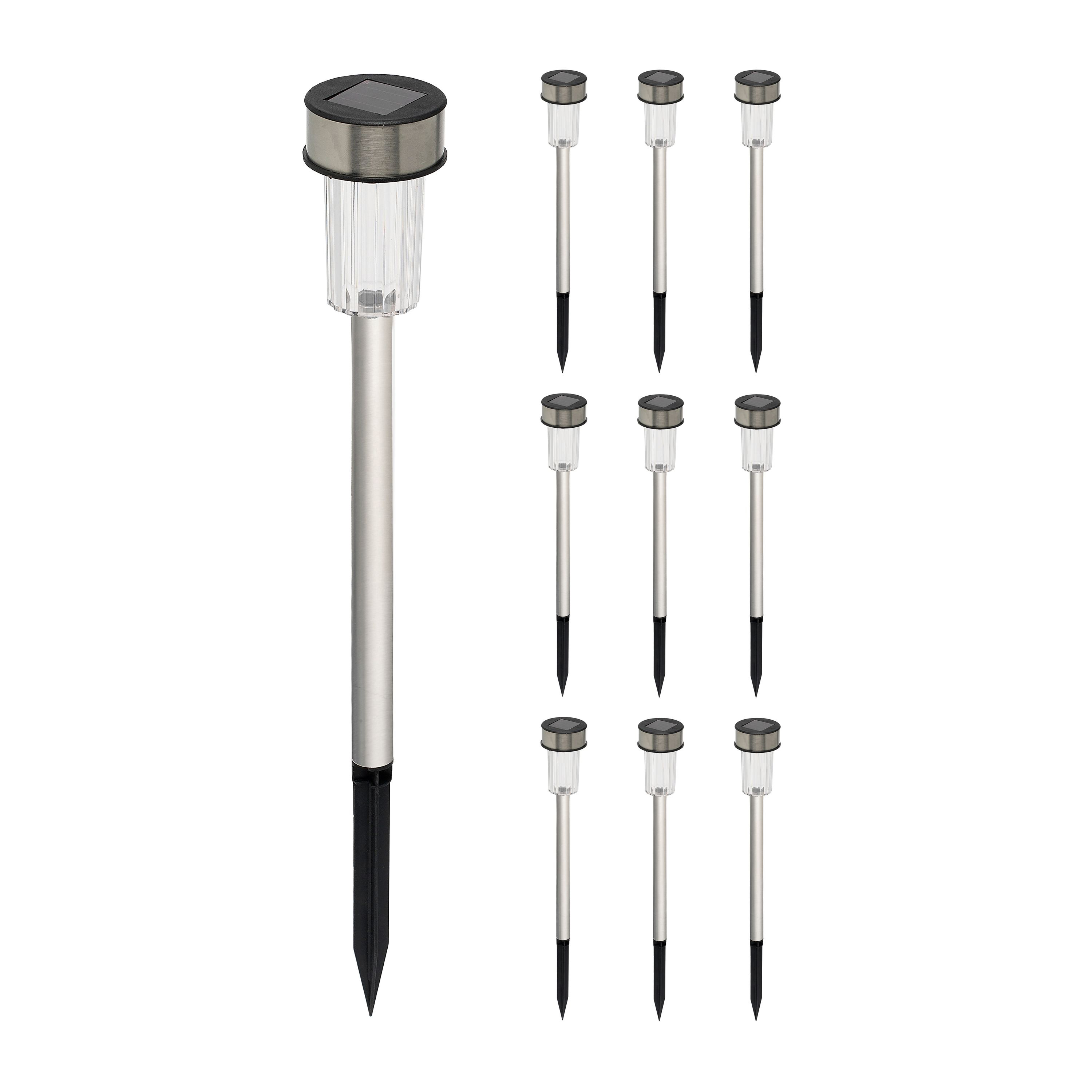 LED Solarlampe Set 10-teilig