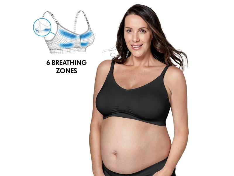 MEDELA Still-BH Keep Cool Ultra Schwarz Gr. XL Atmungsaktiver Schwangerschafts- und Still-BH