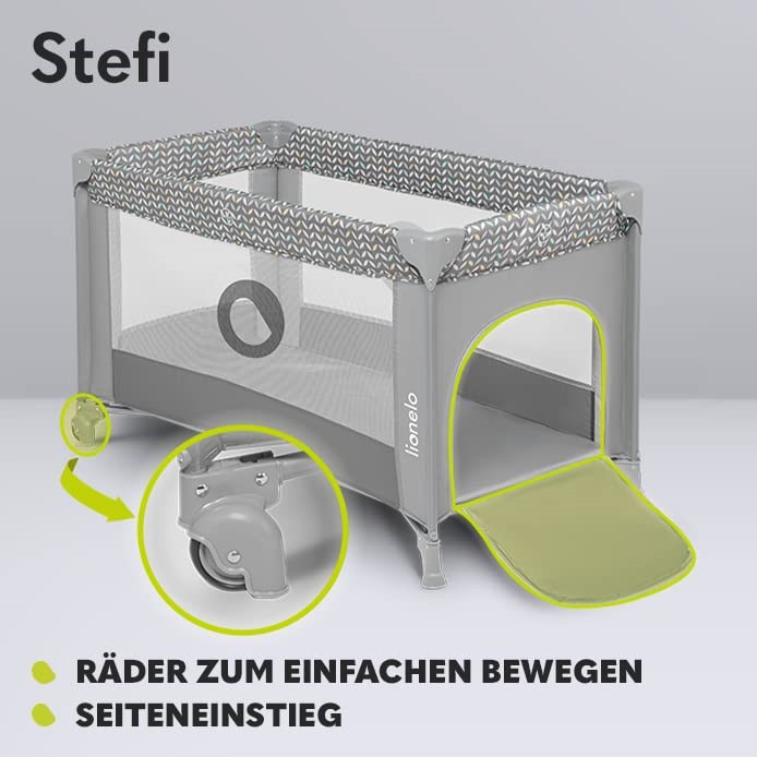 Lionelo Stefi Baby Laufstall Kinderreisebett