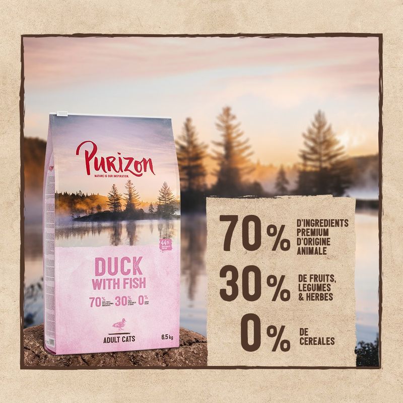 Purizon Adult, canard & poisson - sans céréales