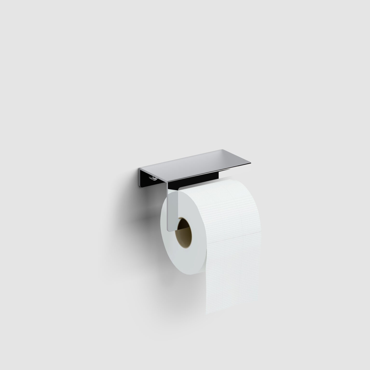 Clou Fold toiletrolhouder met cover chroom