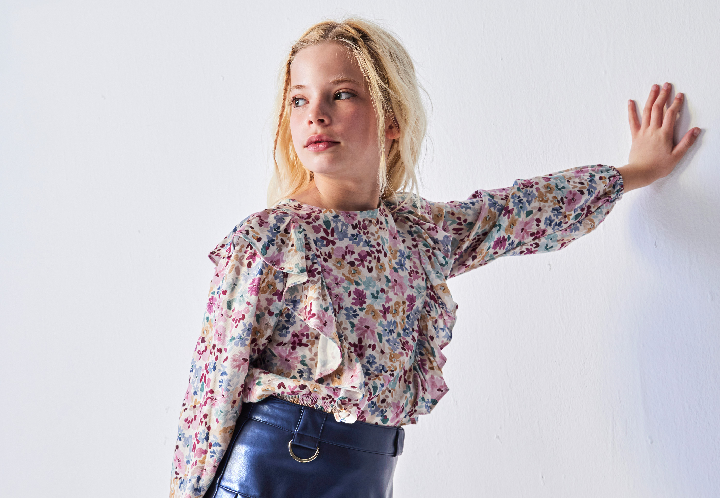 Blusa estampada para meninas