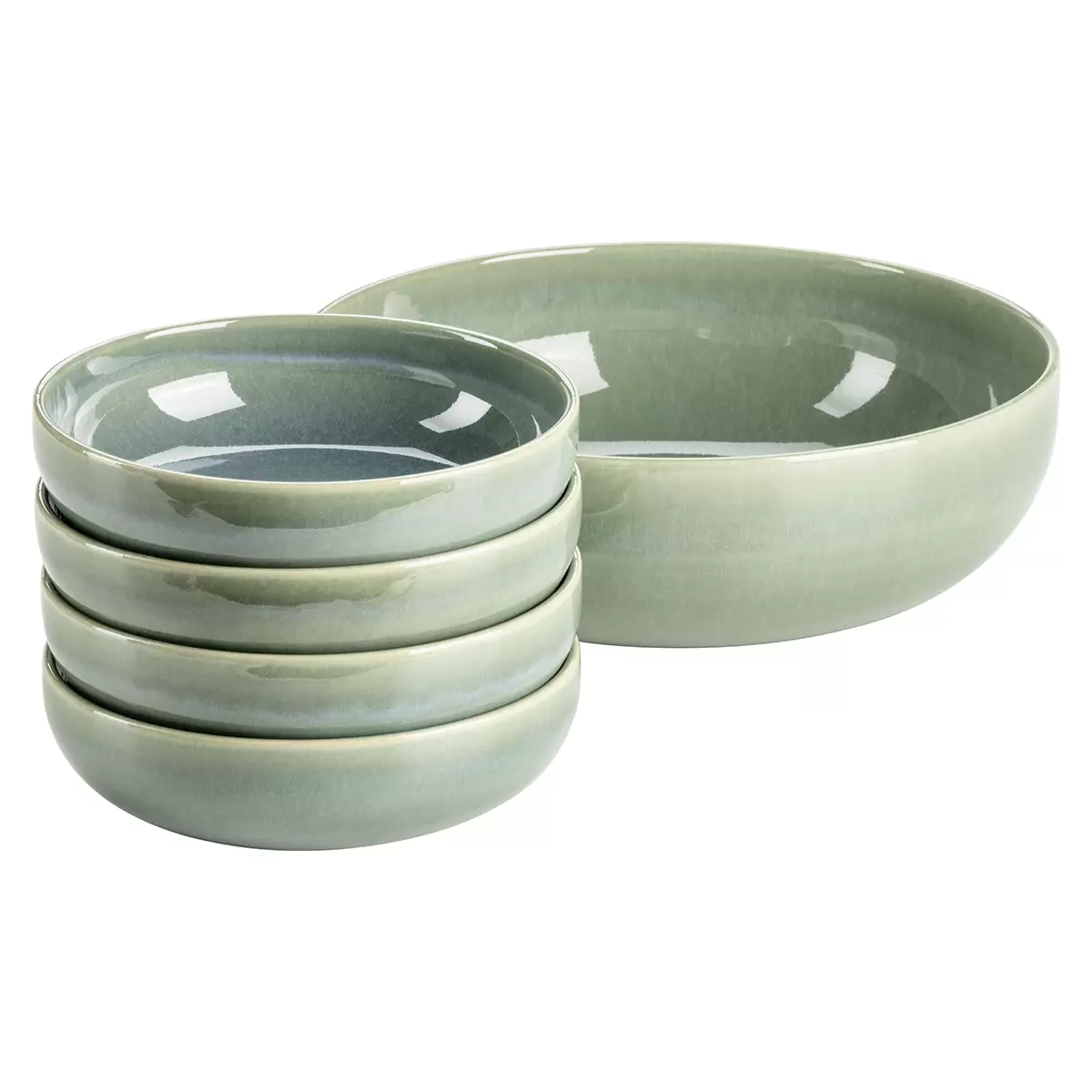 Bowl Set 5tlg. ELINA UNO grün