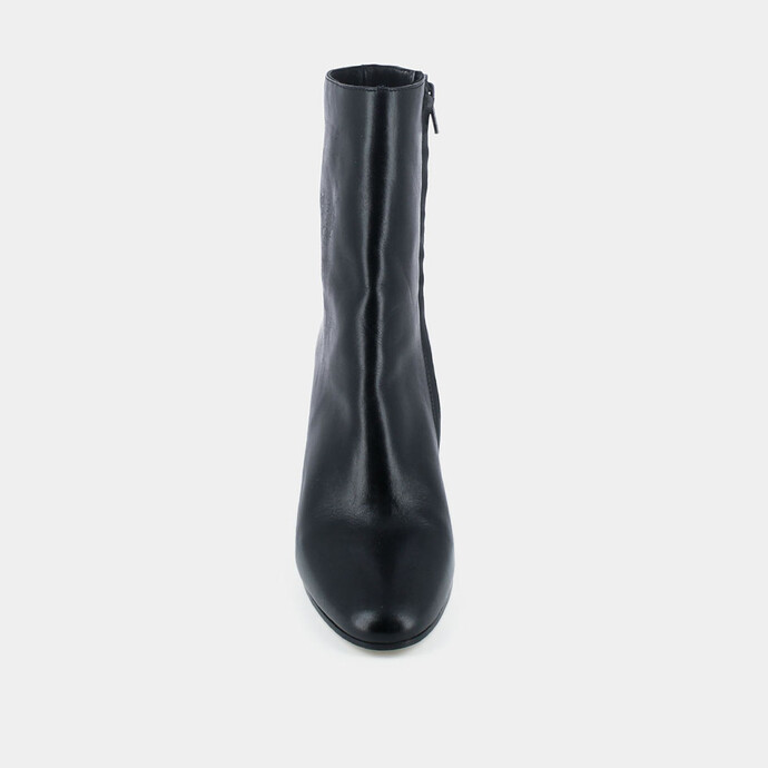 Bottines à talons  en cuir noir