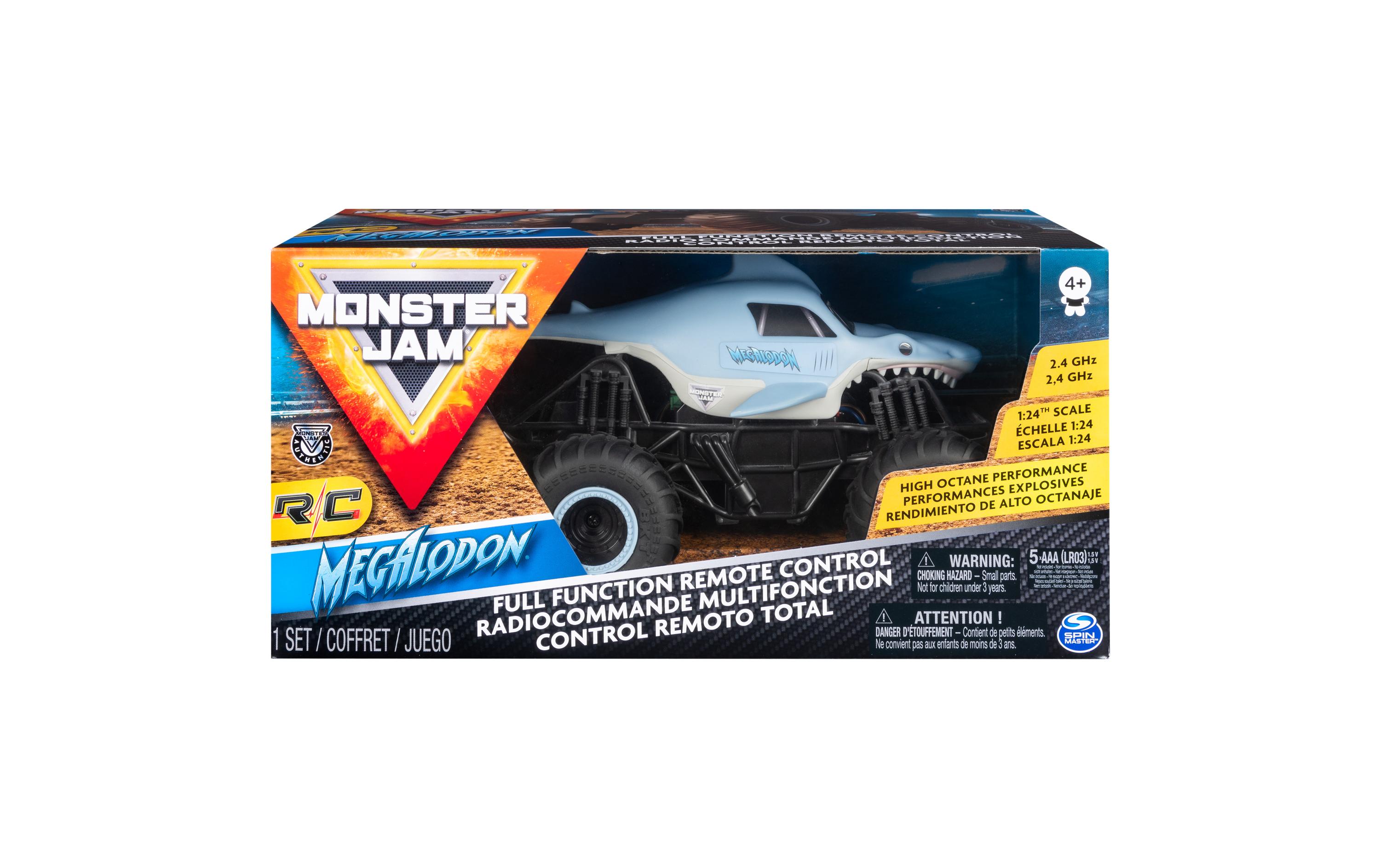 Spielzeug R/C Monster Jam Megalodon 1:24Offiziell lizenzierter Monster Jam Truck