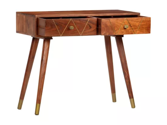 Table console 90x35x76 cm Bois d'acacia massif