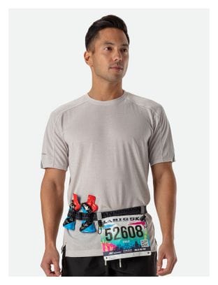 Ceinture Porte-Dossard Nathan Race Number Nutrition Gris