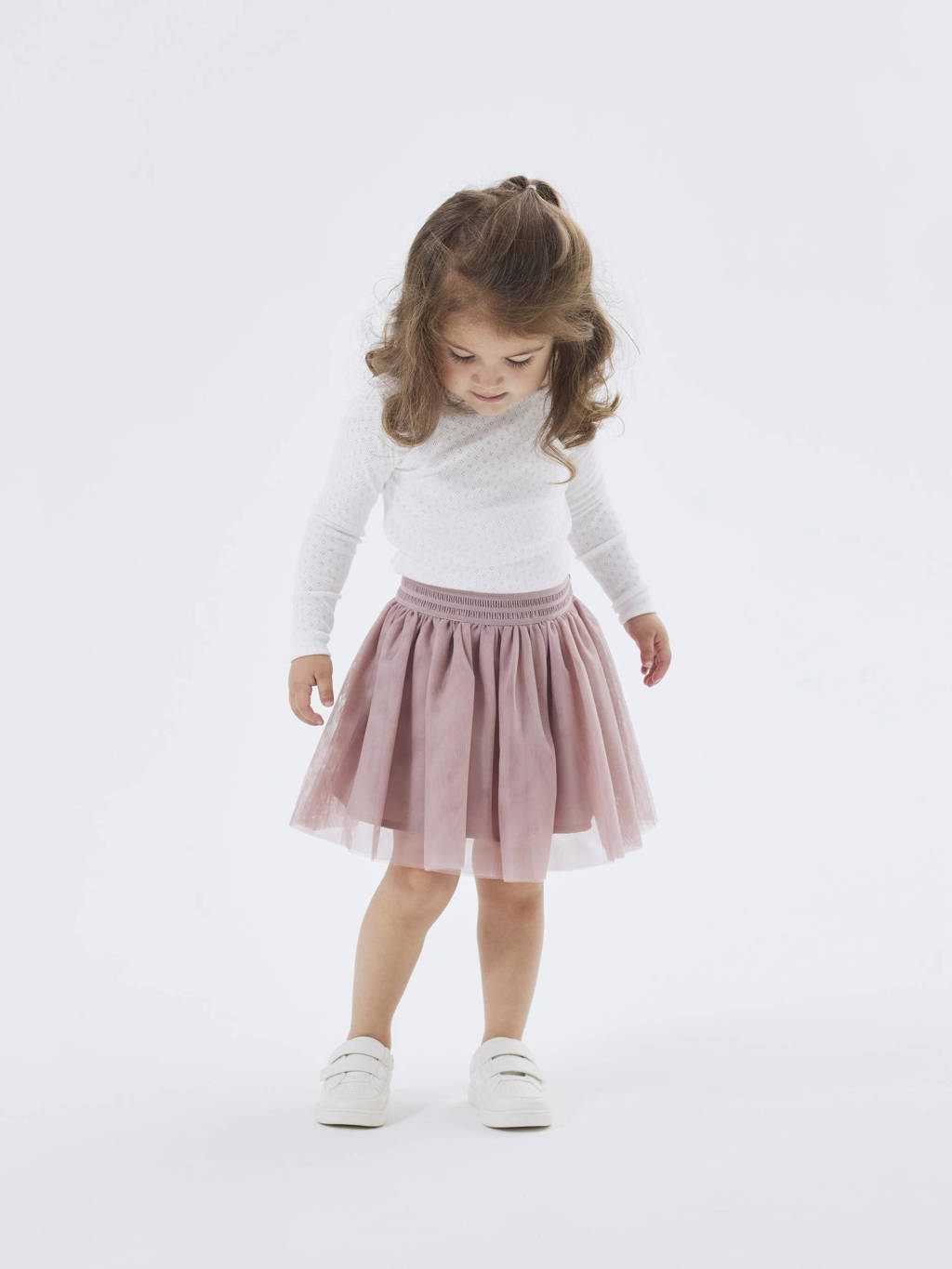 NAME IT rok NMFNUTULLE van polyester oudroze