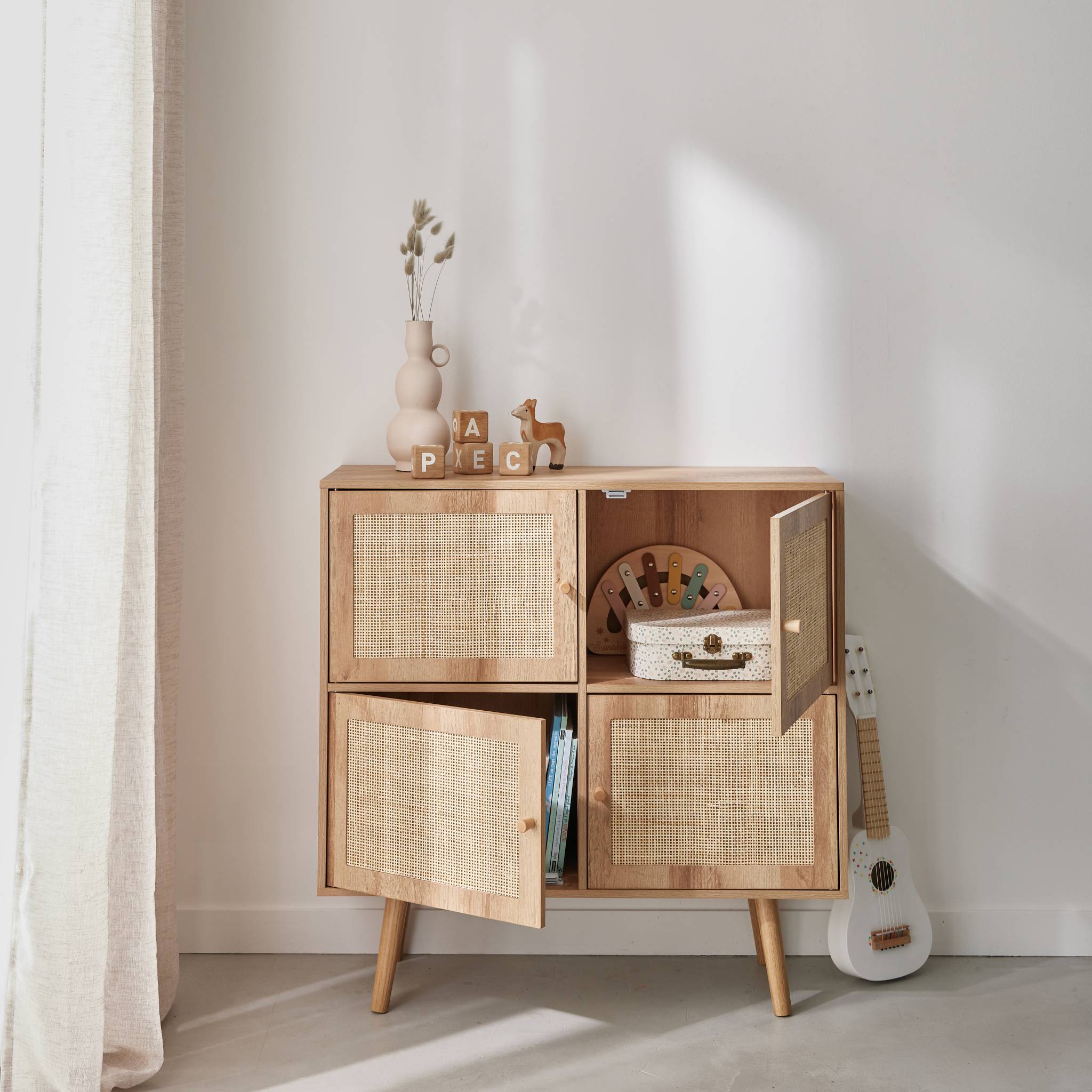 sweeek - Kinderladekast, L80 x B30 x H80cm