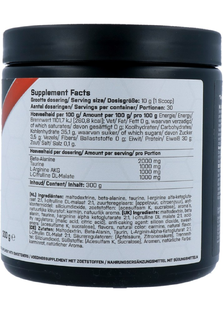 XXL Nutrition Blast! Pre Workout Caffeine Free - Fruit Punch 300GR