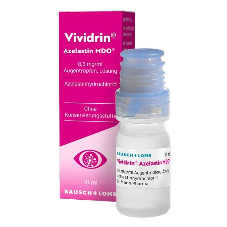 Vividrin Azelastin MDO 0,5 mg / ml Augentropfen Lösung , 10 ml