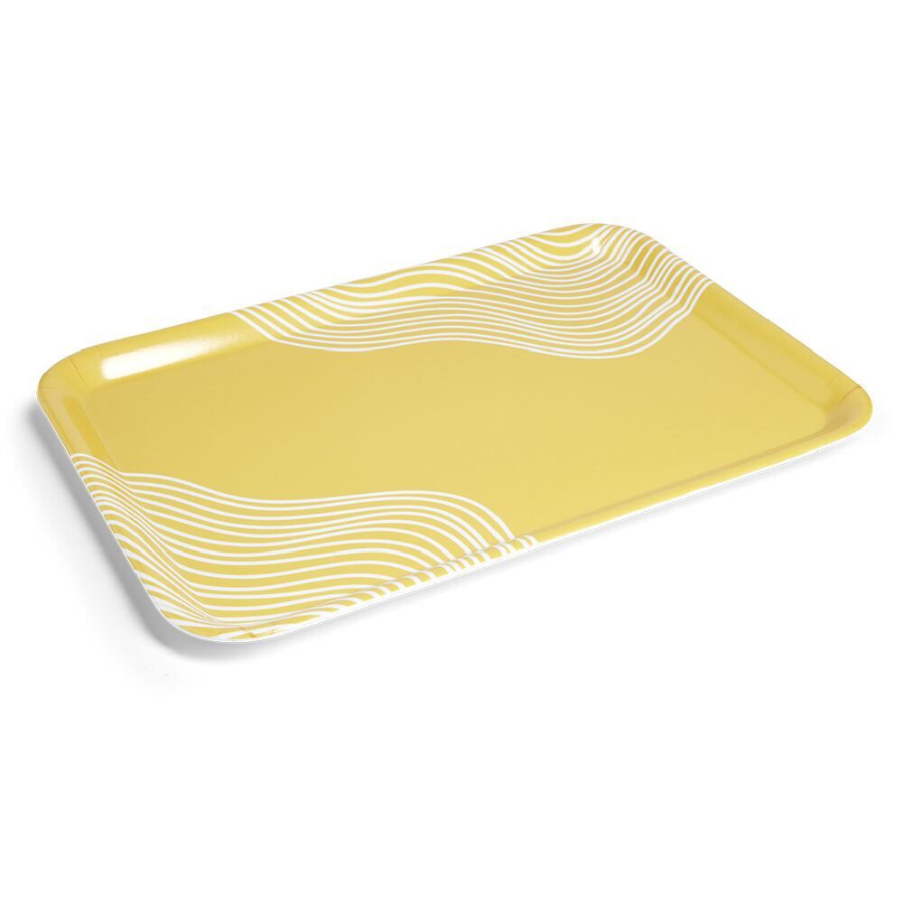 Plateau mélaminé jaune 45,2x31,4x2cm