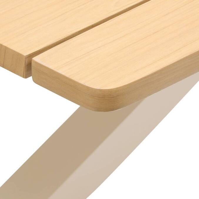 Table de jardin rectangulaire ORACLION Noix / Argile
