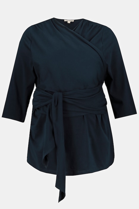 Bellieva-Wickelshirt, Skin to Skin, Rundhals, GOTS