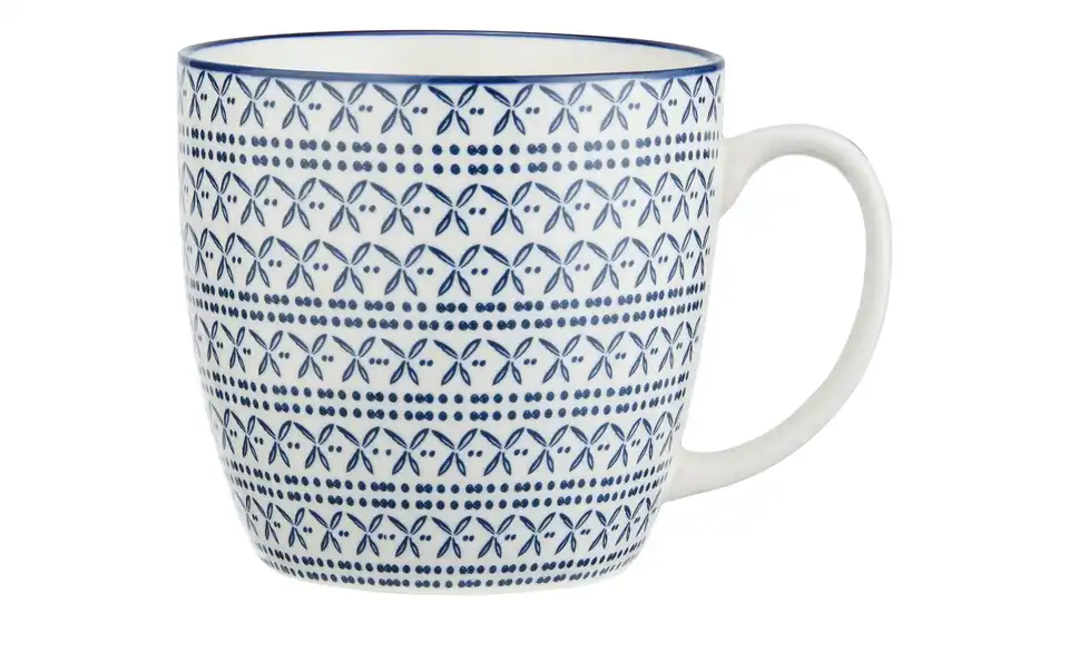 for friends Becher Blau gemustert