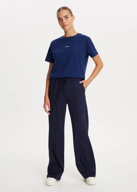 T-shirt met logo blauw (BLW.D)
