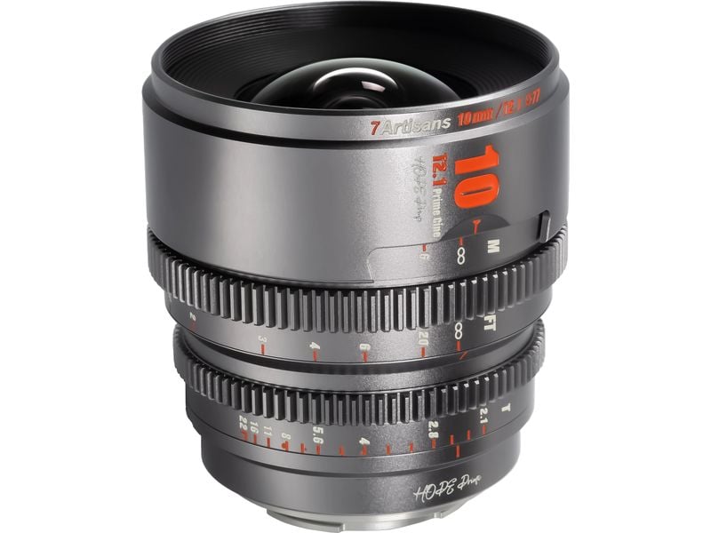 7Artisans Festbrennweite 10mm T/2.1 – Canon RF Kompaktes, leichtes Objektiv für Kameras mit Super35-Sensoren