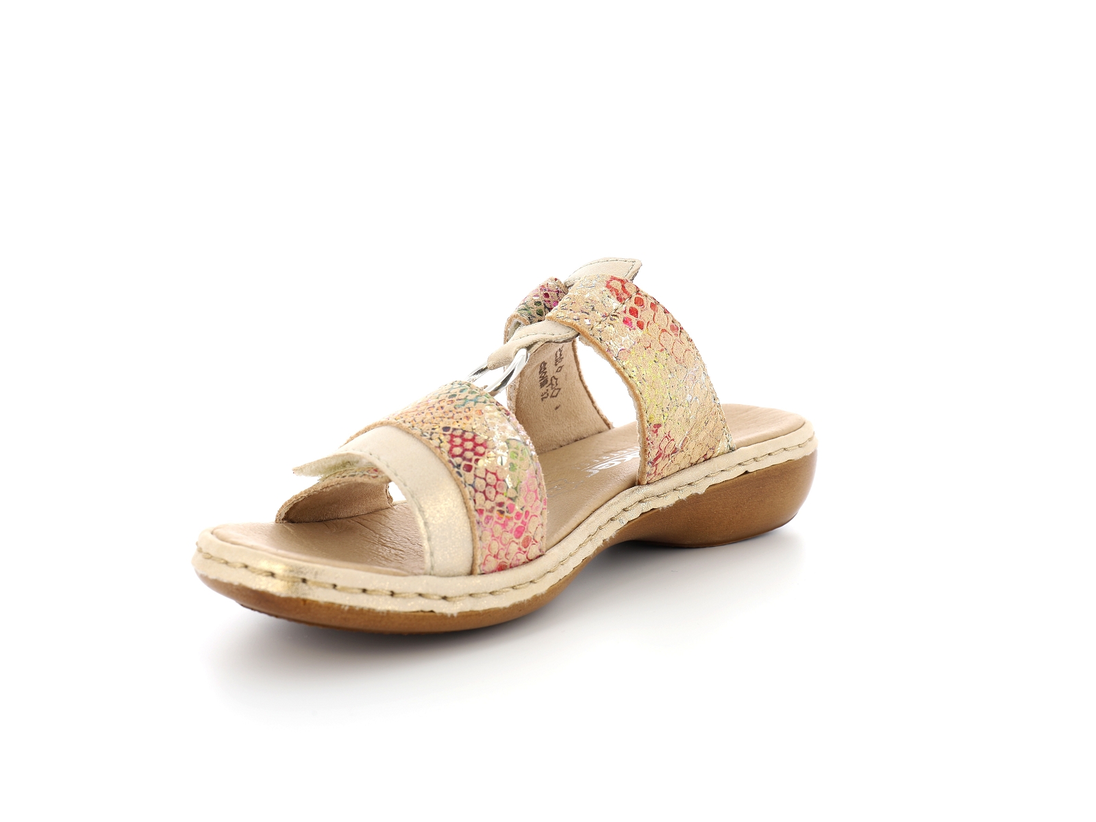 Rieker-659X6 Cuir Multicolore